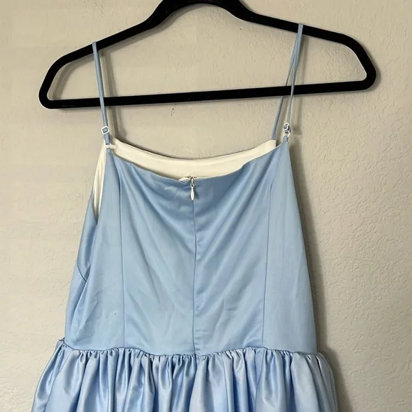 Lindy Bop Blue Iris Fit and Flare Dress 6 Blue - Picture 4 of 7